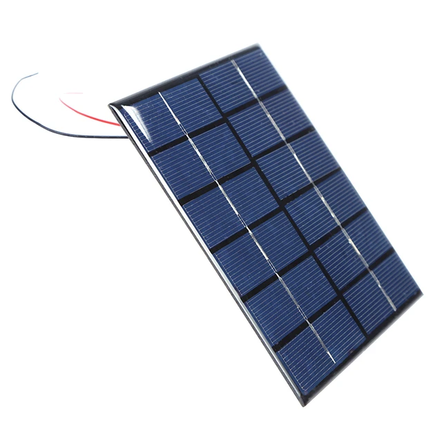 Mini panneau solaire en polysilicium 2.5W 6V, petit Module de panneau à  cellules solaires pour lampes de jouets solaires, bricolage - AliExpress