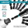 Libraton 20PCS Magnetic Nut Driver Set, Impact Drill Driver Bit Set 1/4" Metric and SAE Nut Driver with Storage Bag Nut Drivers 3
