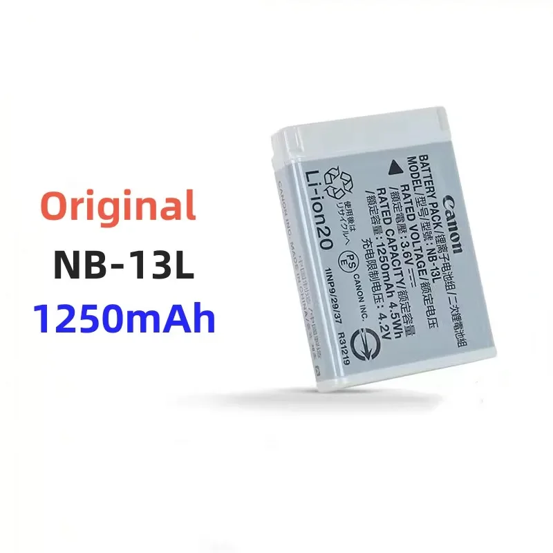 

100% оригинальное зарядное устройство 1250 мАч для камеры Canon NB-13L NB13L SX740 SX730 SX720 SX620 G9X G9X2 G7X G7X2 G7X3 G5X G5X2 G1X3
