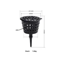 50Pcs Plastic Garden Bonsai Fertilizer Tool Basket Box Case Plant Portable With Lid Nursery Pots Plant Soil Care tools 5