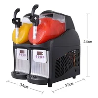 2.5L Desktop Juice Ice Maker JTKX-02 Mini Double Tank Slush Machine 220V/300W Small Double Cylinder Smoothie Machine 1