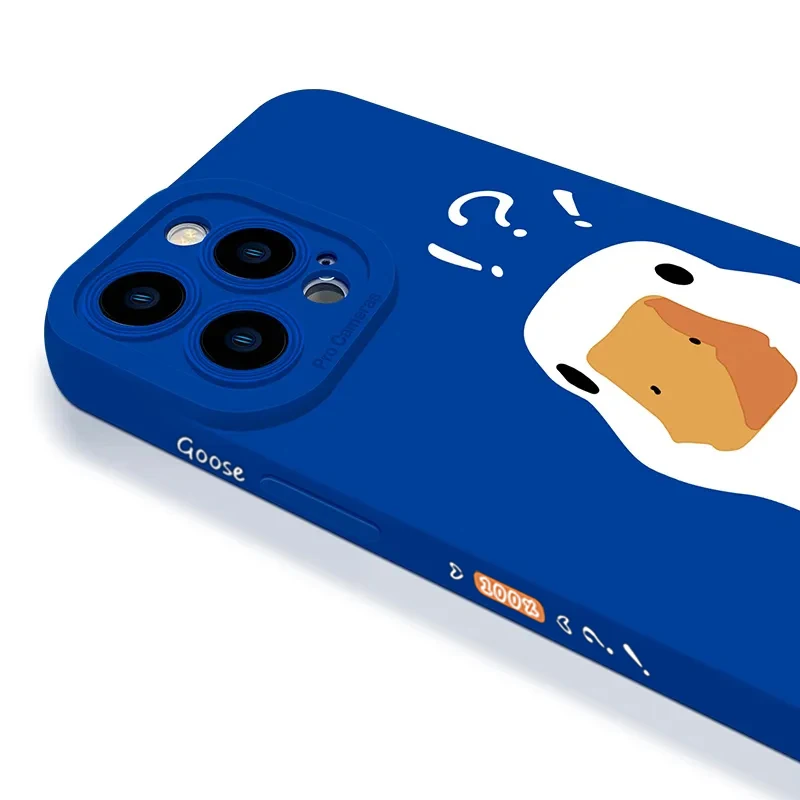 Cartoon Doubt Duck Soft Shockproof Phone Case Bumper Back Cover