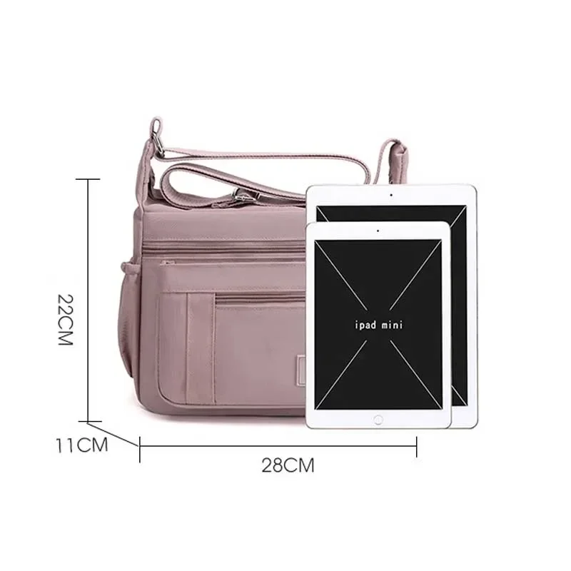 Fashion Shoulder Crossbody Bag for Women Messenger Bags Waterproof Nylon Ladies Handbag Tote Bags for Women Sac A Main Femme