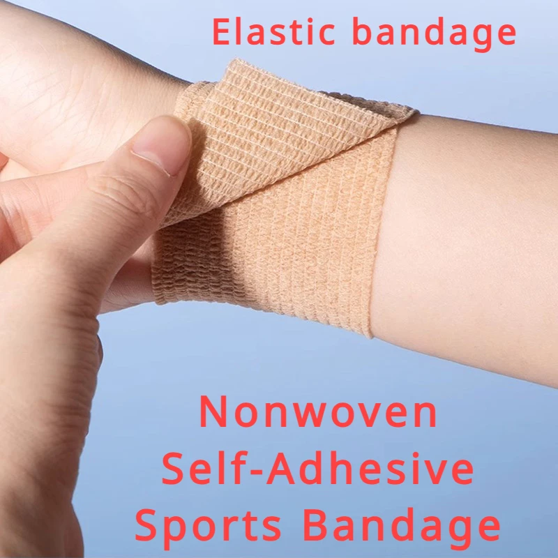 10 Rollen Athletic Wrap Tape Selbstklebende elastische Bandage Hansaplast Sports Protector Knie Finger Schulter Tattoo Zubehör – Detail 3