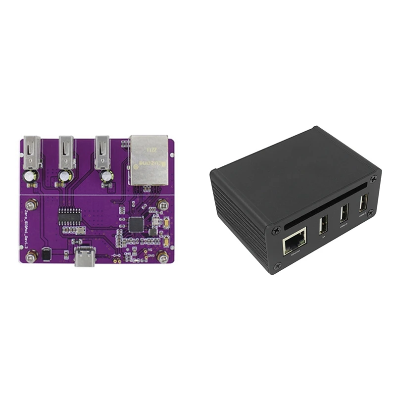 

Для Raspberry Pi Zero 2 Вт USB к RJ45 хаб Ethernet или USB к RJ45 HUB для Pi0 и Pi0 2 Вт