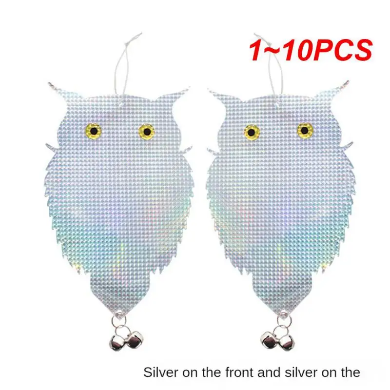 

1~10PCS Owl Bird Repellents Control Scare Device Laser Reflective Fake Owl Scares Bird Pigeons Woodpecker Repellent Garden