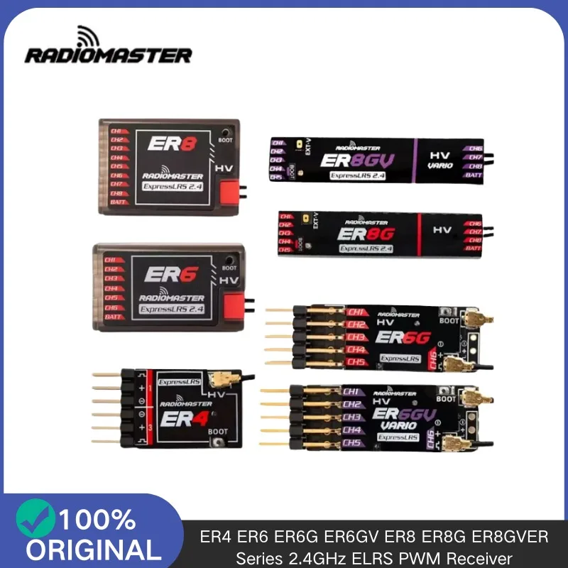 ตัวรับสัญญาณควบคุมโดรนและเครื่องบินบังคับ 2.4GHz