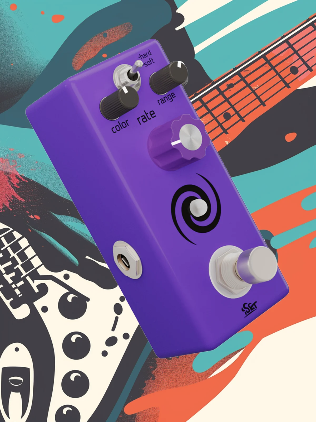 ISET FL-02 Analog Galaxy Flanger Guitar Effect Pedal for Electric Guitar Bass True Bypass Full Metal Case