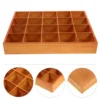 Wooden Sorting Tray Wood Divided Organizer Wooden Section Box Sock Socks Desktop Organizing Wooden Compartment 1