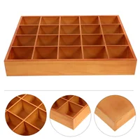Wooden Sorting Tray Wood Divided Organizer Wooden Section Box Sock Socks Desktop Organizing Wooden Compartment 1