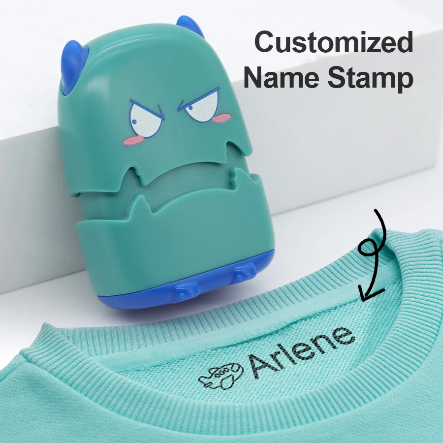 identification of seals for children's learning supplies clothing shoes bags and lunch boxes Cute cartoon pattern self ink stamps