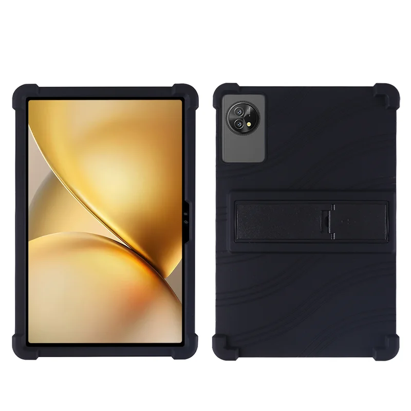 Kids-Friendly Soft Silicone Protective Tablet Case with Adjustable Stand
