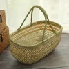 Vegetables Basket Hand Shopping Storage Baskets Garden Hod Fruit Open Bamboo Weaving 4