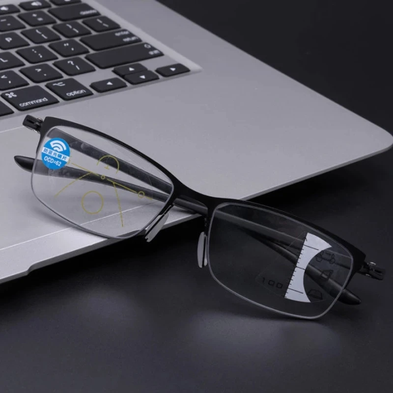 

Anti Blue Rays Progressive Multifocal Reading Glasses Men Women Near Far Sight Eyeglasses Computer Eyewear gafas