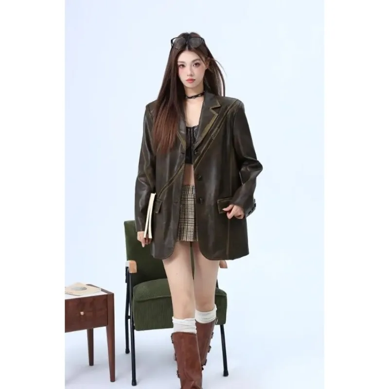 unxx-women-autumn-winter-british-style-short-pu-leather-blazer-coat-retro-casual-solid-color-loose-line-hook-edge-leather-jacket