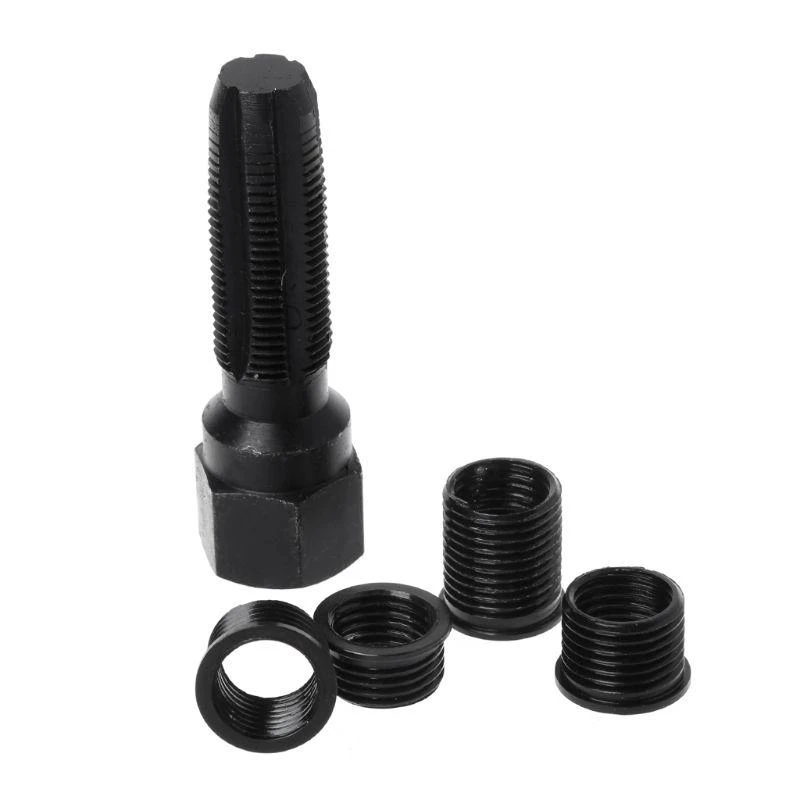 스파크 플러그 용 367d 14mm Rethreader Regreader 수리 탭 도구 리머 인서트 키트 Profe