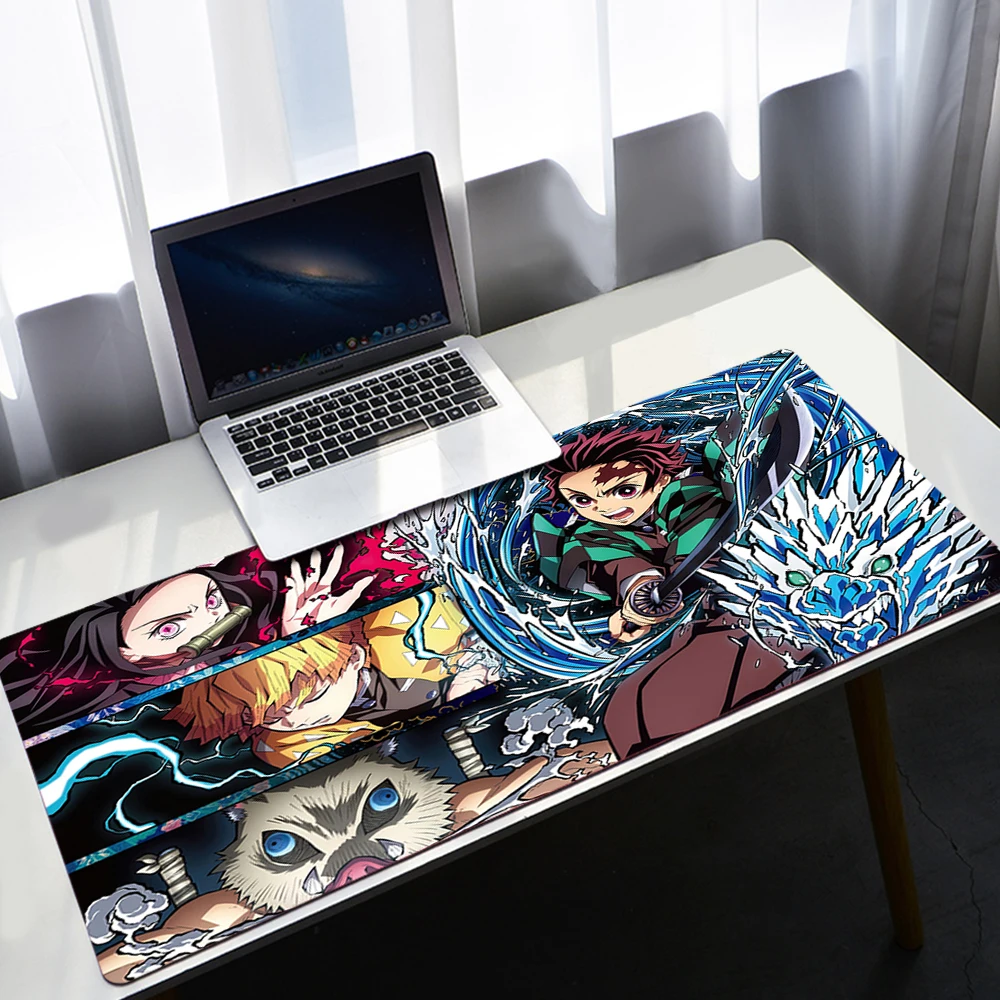 

Kimetsu No Yaiba Mouse Pad PC Gamer Cabinet Mausepad Anime Pad Gaming Mats for Girl Mat Mousepad Desk Accessories Carpets Kawaii