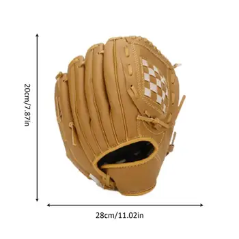 Youth Softball Mitt Sports Baseball Mitten Left Hand Outfielders Baseball Mitts Sturdy Hand Throw Mitten For Training Beginner 5