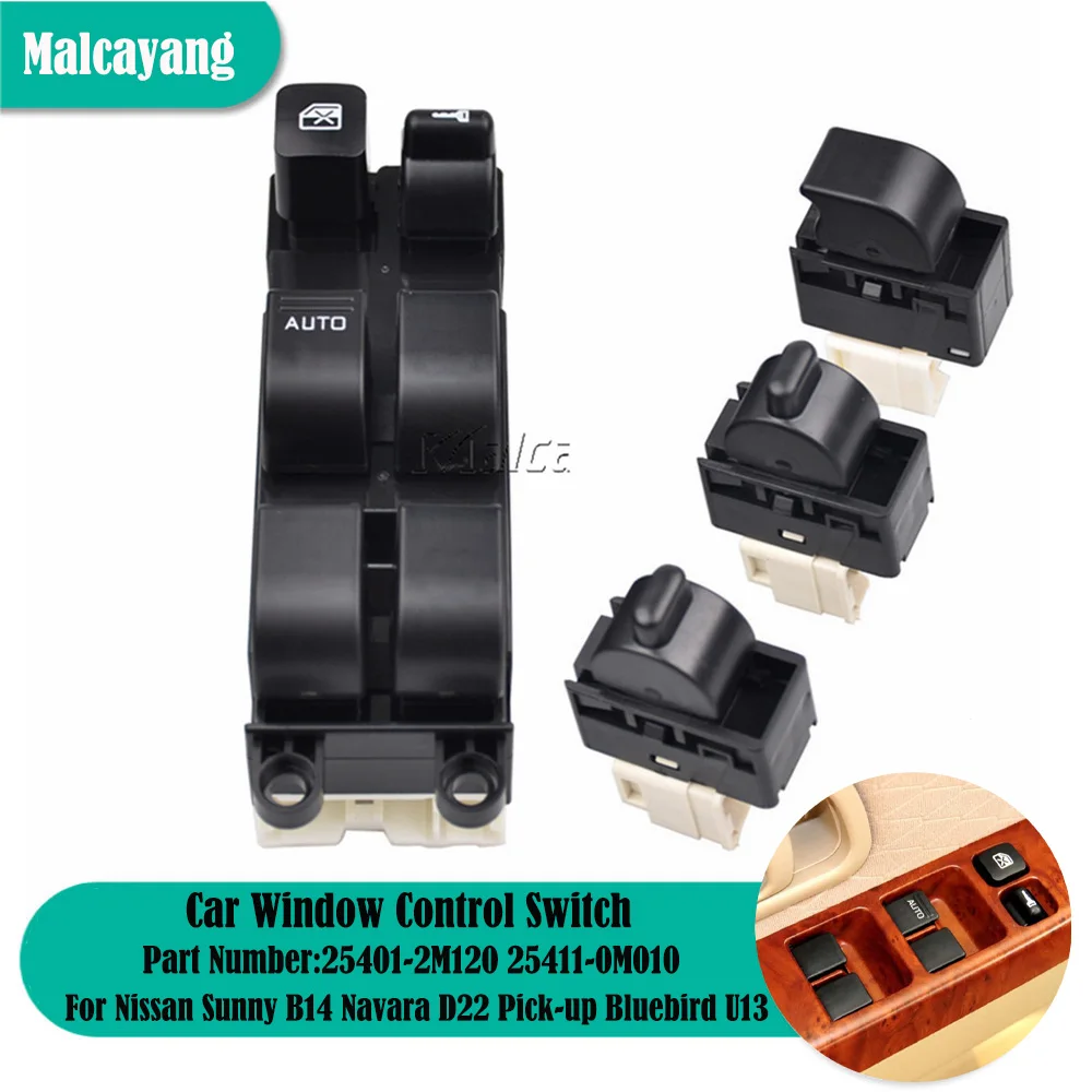 Muslimexmuslimatexb Per Nissan Navara D22 Sunny B14 Pick-Up Bluebird Power Window Interruttore Principale Pulsante Di Sollevamento
