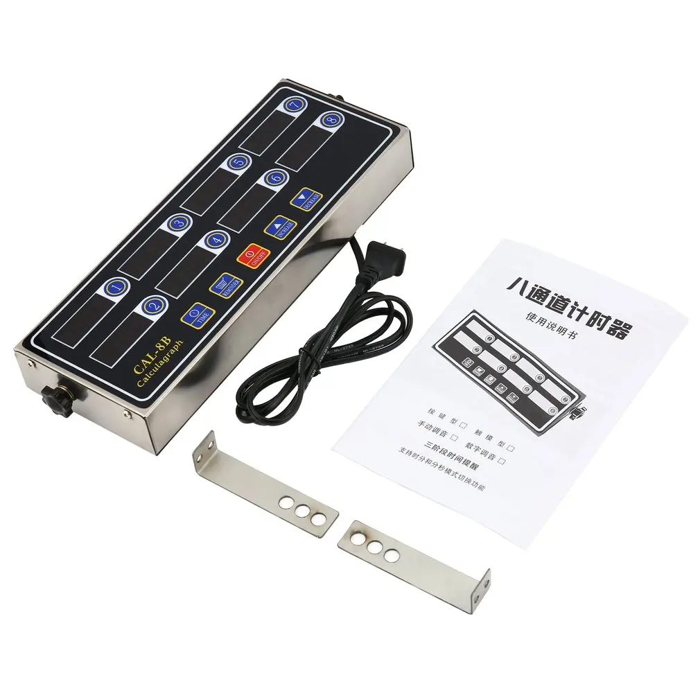 

Новый портативный калькулятор, 8-канальный цифровой таймер для кухни, таймер для приготовления пищи, ЖК-дисплей, часы, напоминание о встряске, быстрая доставка