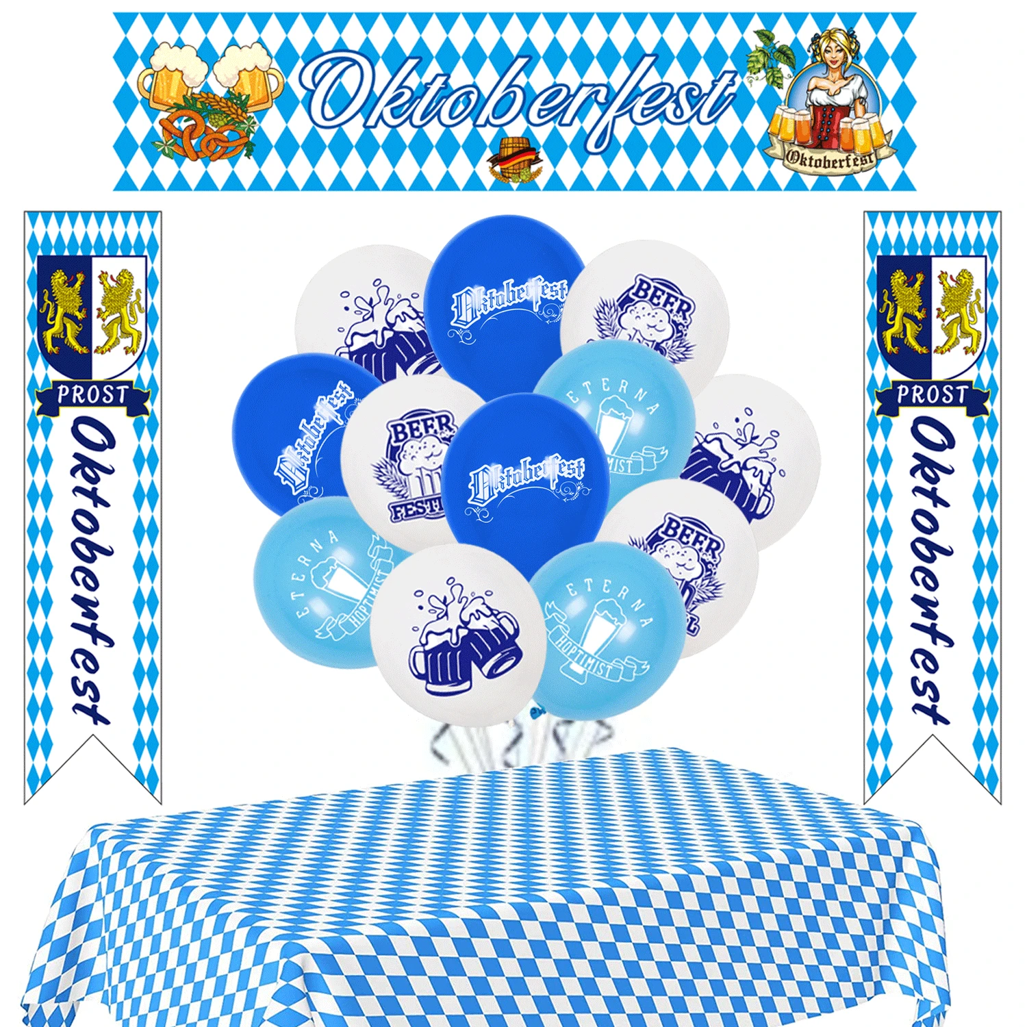 

Набор воздушных шаров Октоберфест, оптовая продажа, украшение для сцены Октоберфест, алюминиевая пленка, латексный воздушный шар Октоберфест