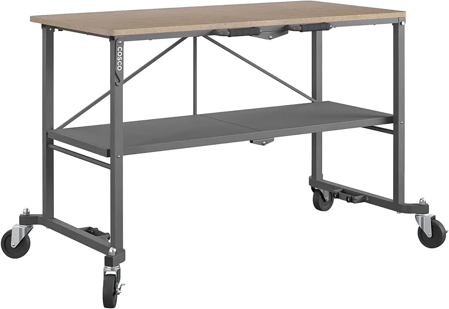 

2024 HOT SmartFold Portable Workbench/Folding Utility Table with Locking Casters, 600 lb. Capacity, MDF Top | USA | NEW