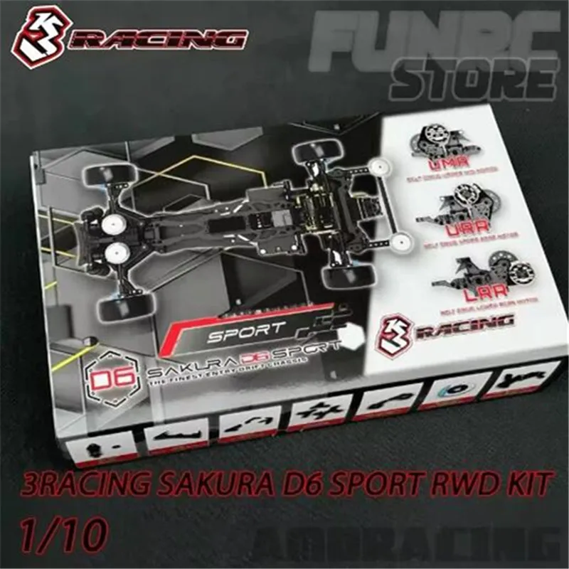 3RACING Sakura  1/10 RC Car D6 Sport D6S KIT Electric Remote Control Model Car Rear Drive Drift Car Frame Adults Children Toys 2
