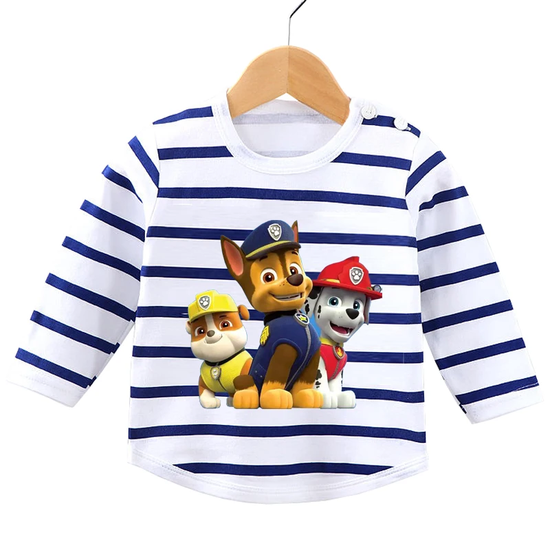 thumbnail image 1 of Conjunto de ropa de 2 uds para bebé recién nacido de 0 a 3 años, camisa de manga larga de la Patrulla Canina, mono, pantalones, conjunto infantil para niño pequeño, 1 of 5