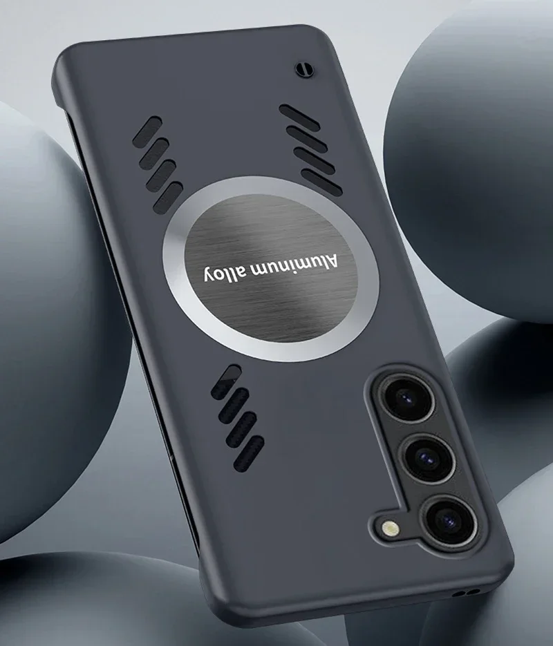 Sleek Car-Mounted Magnetic Case with Heat Dissipation