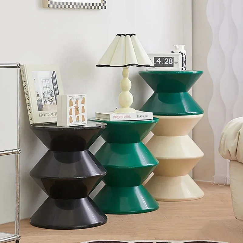 Tavolino Rotondo Nordico Scarpe Da Soggiorno In Plastica Sgabello Tavolini Design Minimalista Mesa Auxiliar Salon Mobili Per La Casa