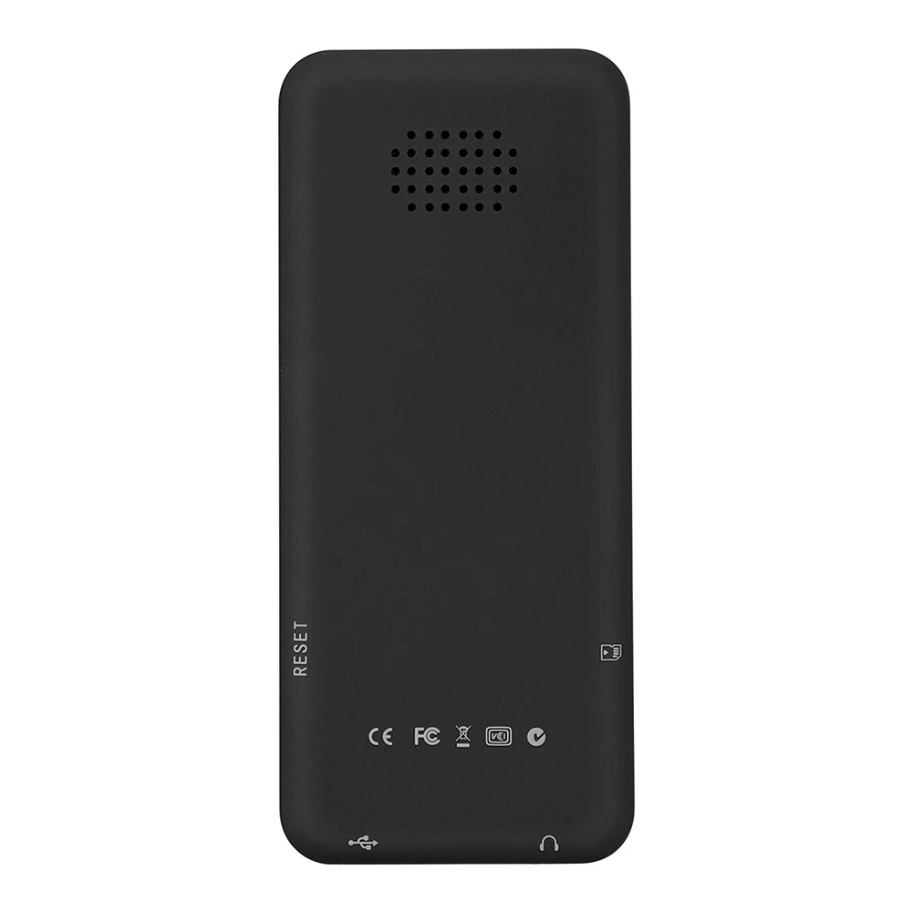 Portable MP3 Music Player with 1.8 Display, Bluetooth 5.0, Type-C, and Built-in Speaker