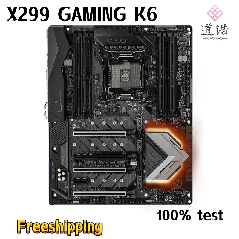For Asrock X299 GAMING K6 Motherboard 256GB PCI-E3.0 M.2 LGA 2066 DDR4 ATX X299 Mainboard 4 For Asrock X299 GAMING K6 Motherboard 256GB PCI-E3.0 M.2 LGA 2066 DDR4 ATX X299 Mainboard - Image 2