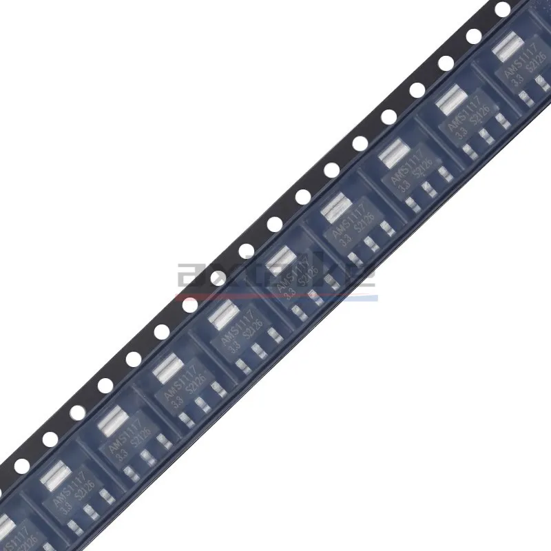 100PCS AMS1117 Series AMS1117 1.2V 1.5V 1.8V 2.5V 3.3V 5V ADJ AMS1117-3.3 AMS1117-5.0 SOT-223 1A Low Dropout Voltage Regulator voltage regulator ic