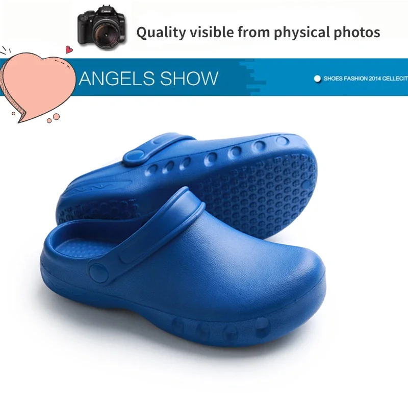 Azul Sapatos de Enfermagem para Mulher Médica, Tamancos de Trabalho, Sapatos Cirúrgicos, EVA Non-Slip, Chinelo da Sala de Cirurgia Hospitalar, Lab Doctor Nurse