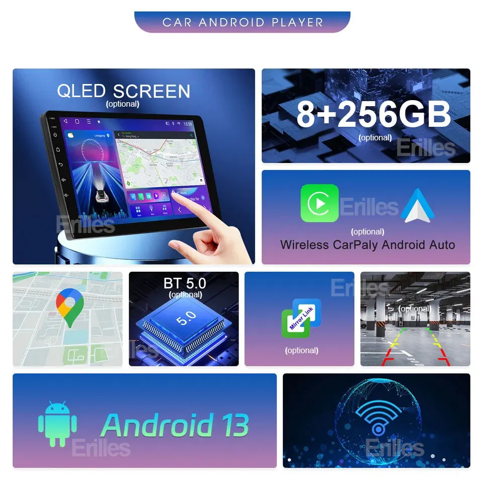 Android 13 multimediální hráč pro Volkswagen VW Passat B6 B7 kubíků 2007 - 2015 Carplay radioauto auto rádio 4G GPS DSP ne 2din DVD