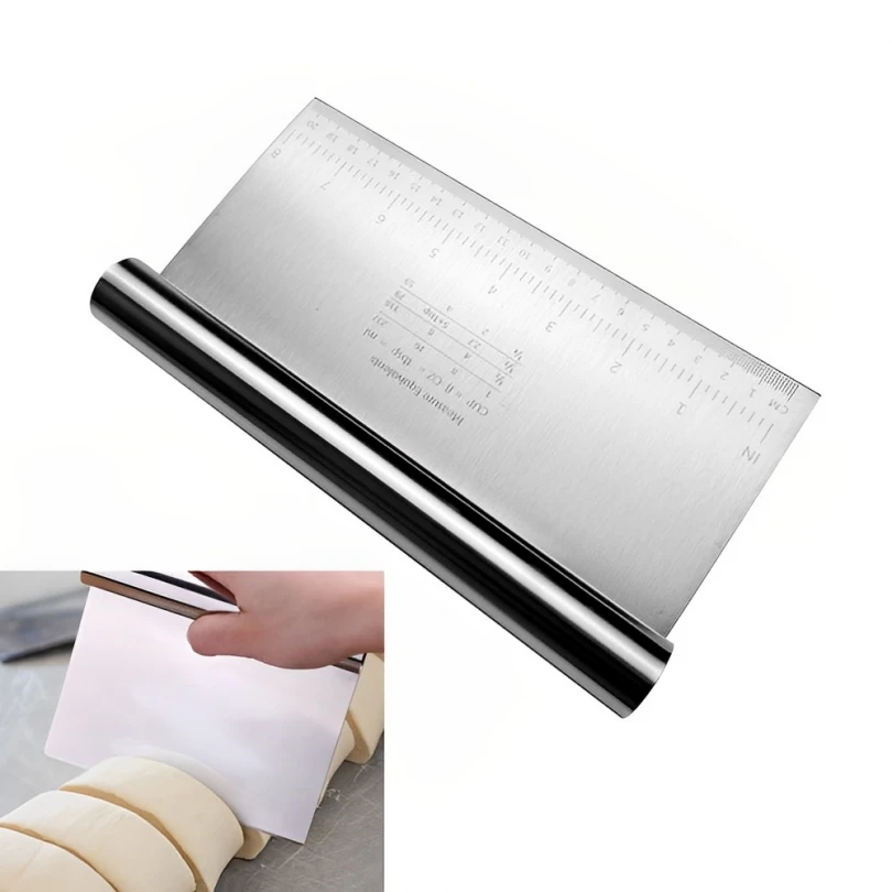 Decorating Tool  Stainless Steel Flour Pastry Scraper Cake Cutter Baking Confectionery Decoration Kitchen Tool