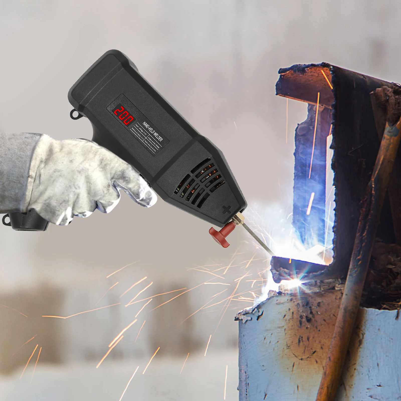 3000 W Handheld Schweißer Schweißen Maschine Hand Schweißen Maschine Digitale Lichtbogenschweißen Maschine ARC Schweißen 220 V – Detail 9