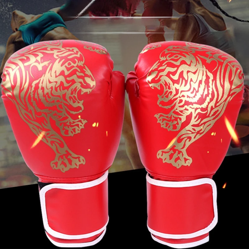 Gants d'entraînement de boxe pour adultes, mitaines de gastronomie, MMA, Muay Thai, Skip Gufamililate, gants de poinçonnage professionnels, exercice, 1 paire