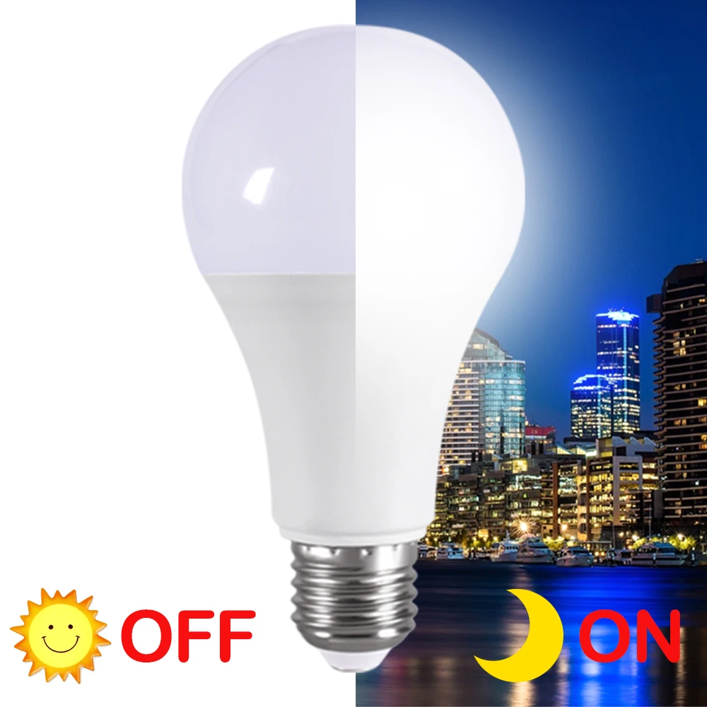 night light for bedroom LED Dusk To Dawn Sensor Light Bulb E27 5W 7W 9W 12W AC85-265V Day Night Light Auto ON OFF LED Patio Porch Smart Lamp For Garden potato night light