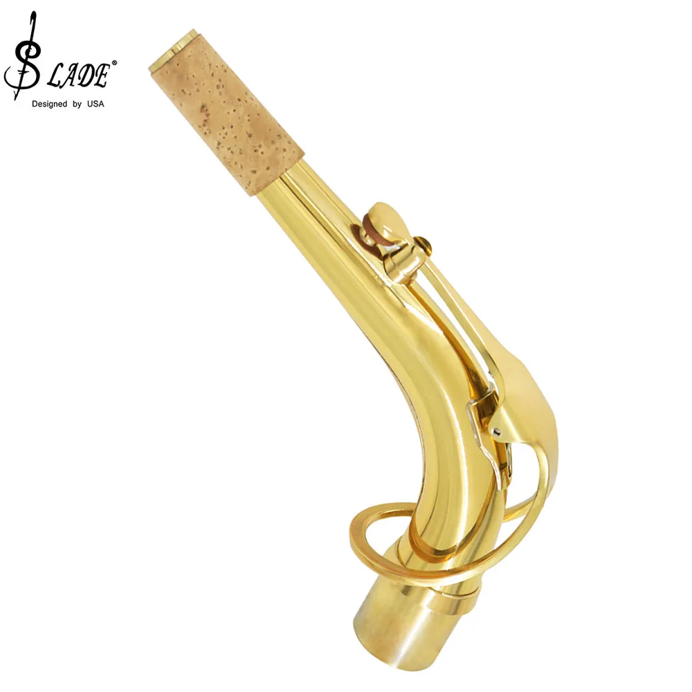 Alto Saxophone Bend Neck Imitation Bronze Brass Material Cork Sheet Sax