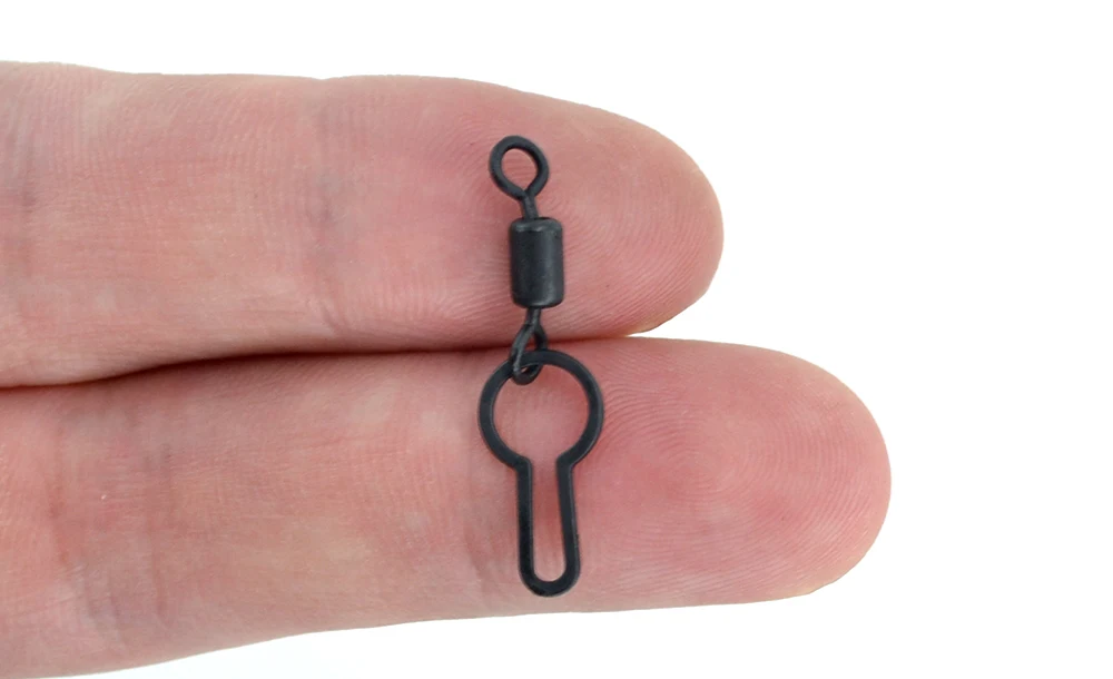 10 stücke Karpfen Angeln Pva Mesh Swivel Clips Pva Tasche Angeln Swivel Snap für Karpfen Angel Ende Tackle AG145 – Detail 3