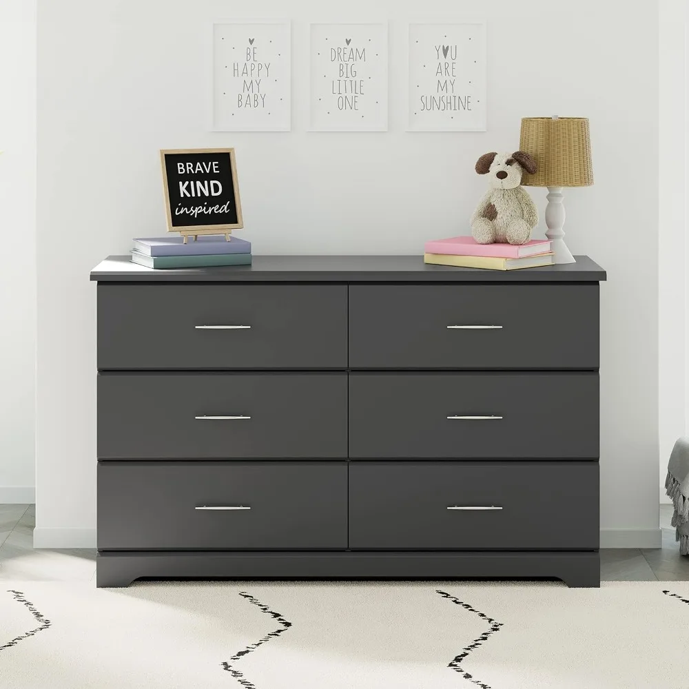 

6 Drawer Dresser For Nursery Dresser Drawer Organizer Women's Furniture Makeup Dressing Table Chest of Drawers in the Bedroom