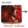 Anime Elfen Lied Yellow Wood Handed Music Box, Lilium Musical Customize Color Printed Gift Kid Birthday Festival Lovely Souvenir 3
