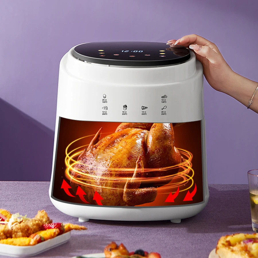 

8L Air Fryer Large Family Size Electric Hot Air Fryer Oven Oilless Cooker ,LCD Digital Touch Screen ,Nonstick Detachable Basket