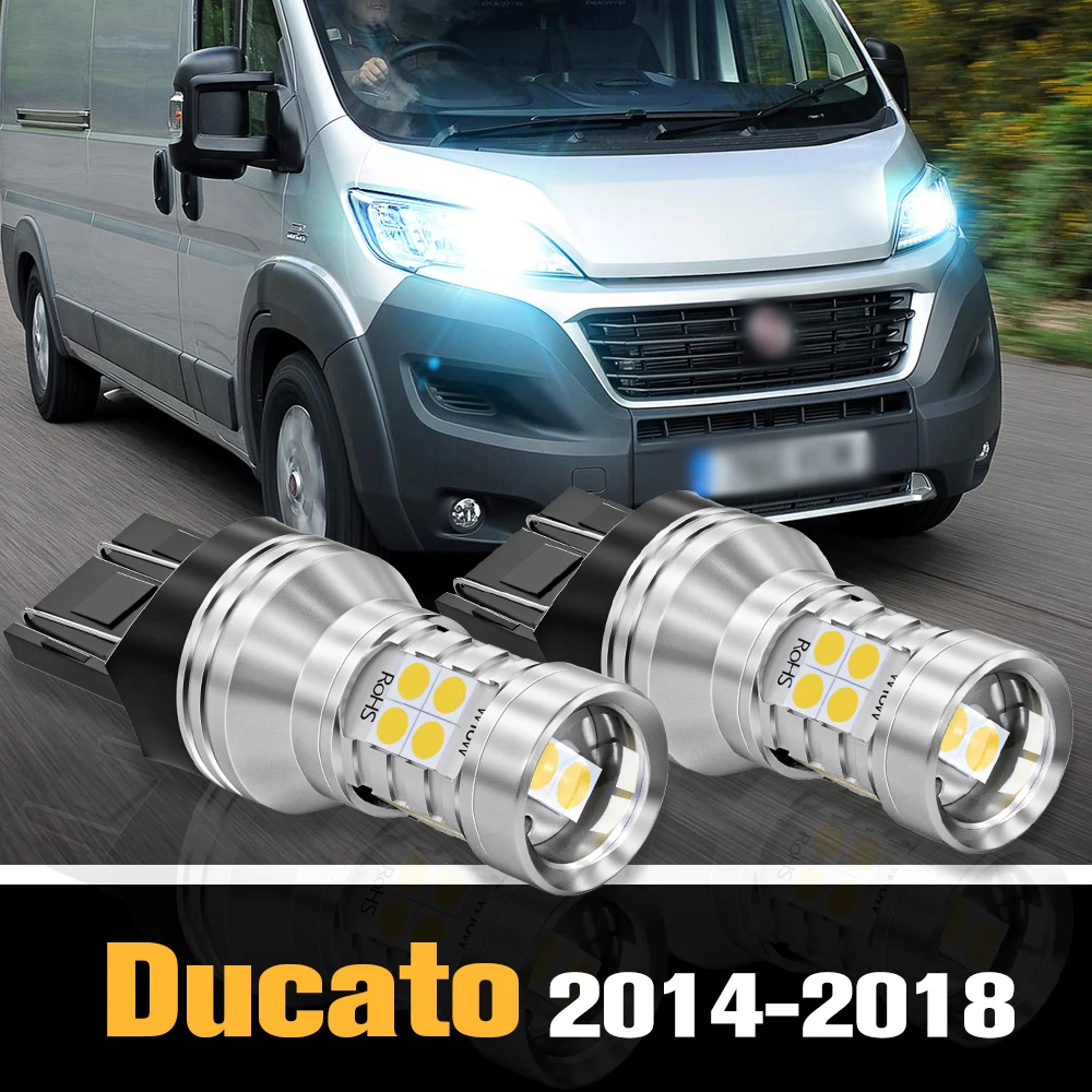 

2pcs Canbus LED Daytime Running Light DRL Accessories For Fiat Ducato 2014 2015 2016 2017 2018