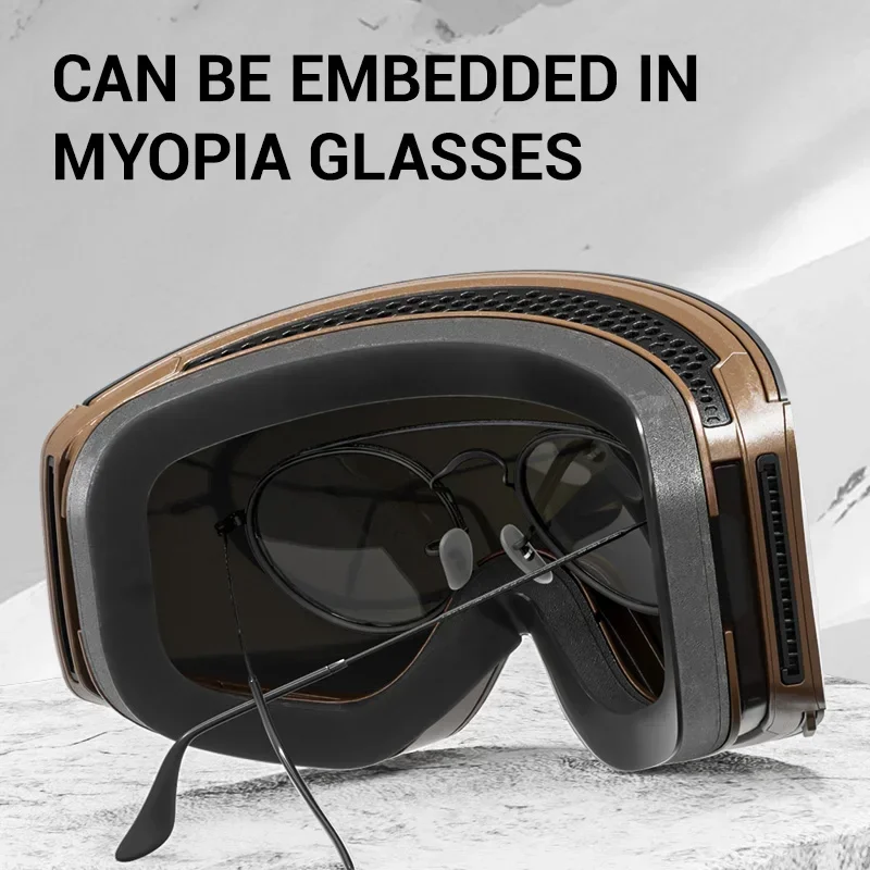 Kapvoe Blue Photochromic Snow Men Magnetic Snowboard Ski Glasses Set Anti-Fog UV400 Protection Women Ski Glasses Skiing Eyewear 3