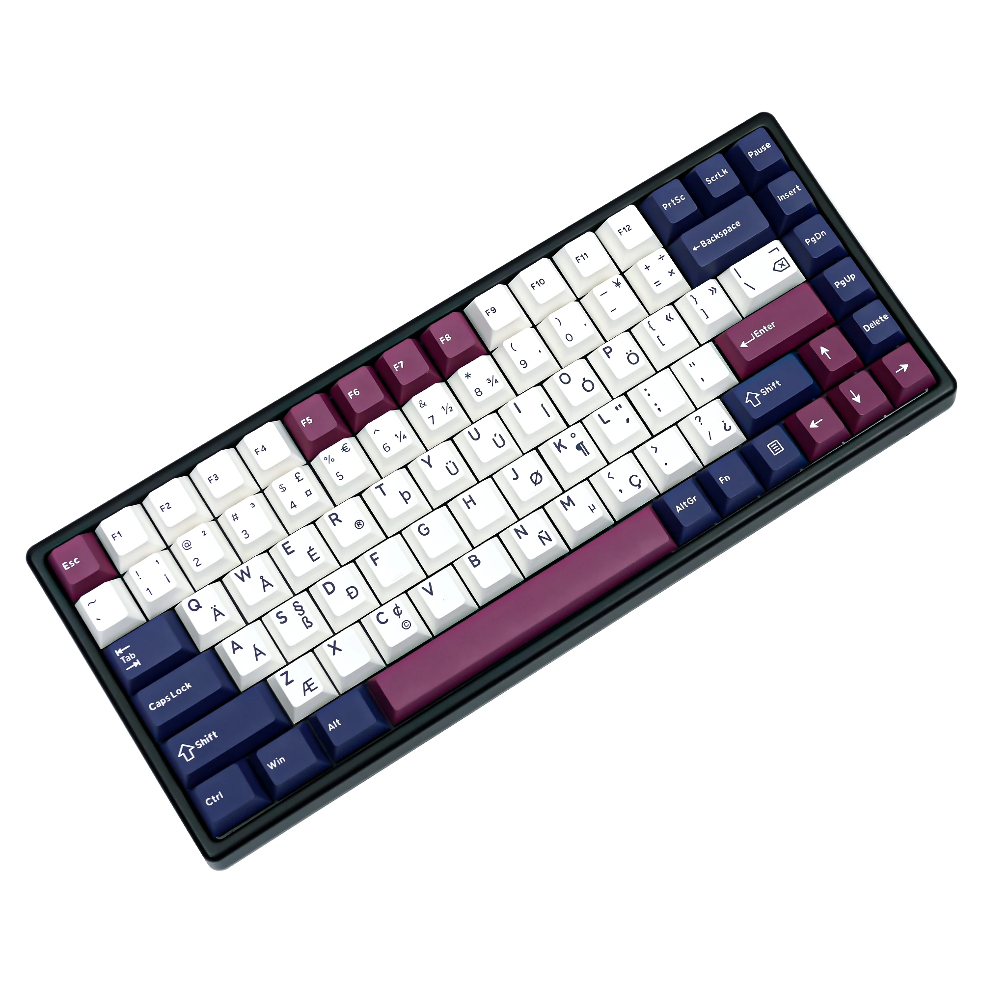 Mobius Keycap Grupo Pbt Doubleshot Perfil Cereja para Gaming Teclado Mecânico Laser Hebraico Tailandês Irlandês e México Alice gj
