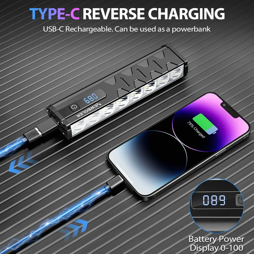 NEWBOLER 自転車ライトフロント 10000 ルーメン自転車ライト 10000mAh 防水懐中電灯 USB 充電 MTB ロードサイクリングランプアクセサリー NEWBOLER 自転車ライトフロント 10000mAh 自転車ライト 10000 ルーメン