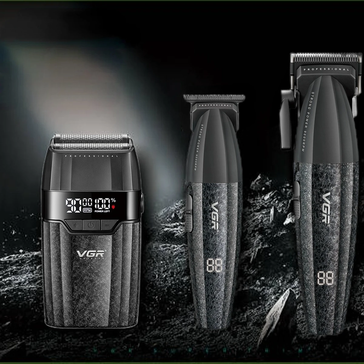 VGR ماكينة قص شعر احترافية ماكينة قص شعر 9000 دورة...