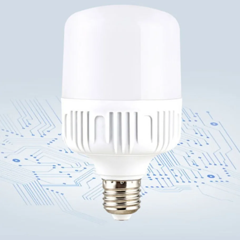 100W E27 LED screw mouth light 220V non flickering high brightness light bulb white eye protection high heat dissipation led bulb